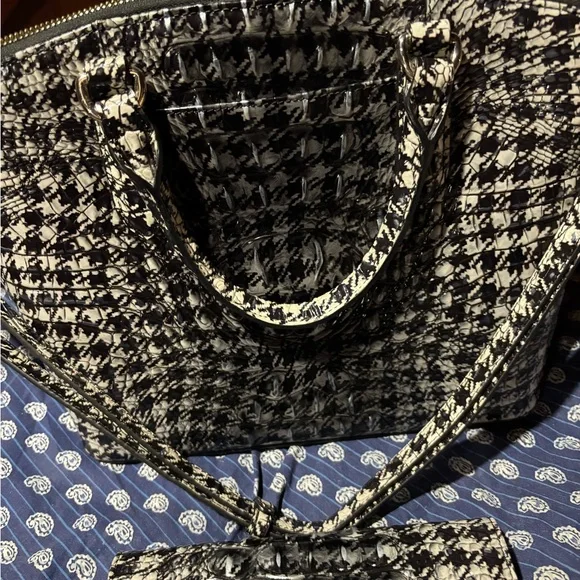 Brahmin houndstooth large duxberry Bag and wallet - Picture 3 of 7